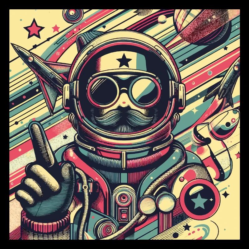 Voyageur de l’espace rétro