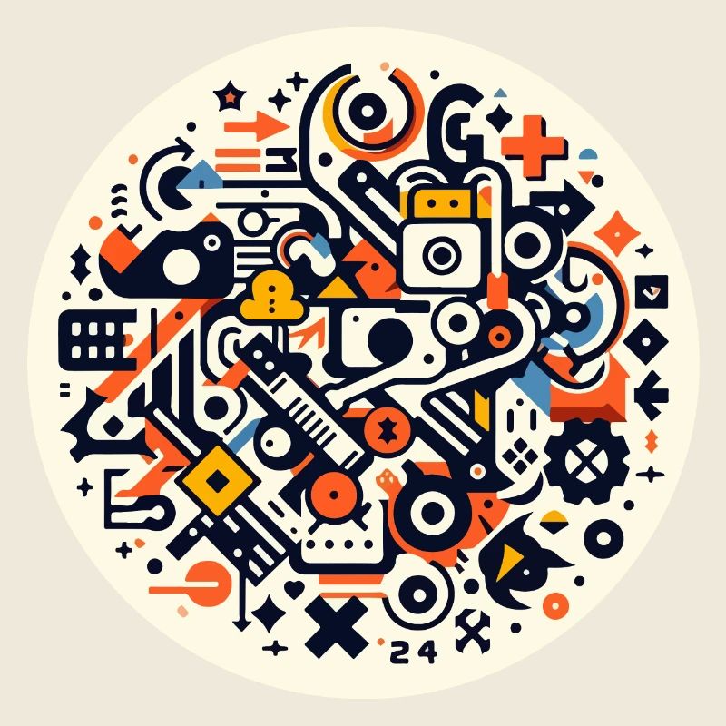Abstract Symphony of Technology