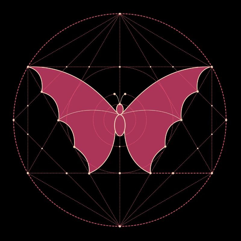 Heilige Geometrie Schmetterling