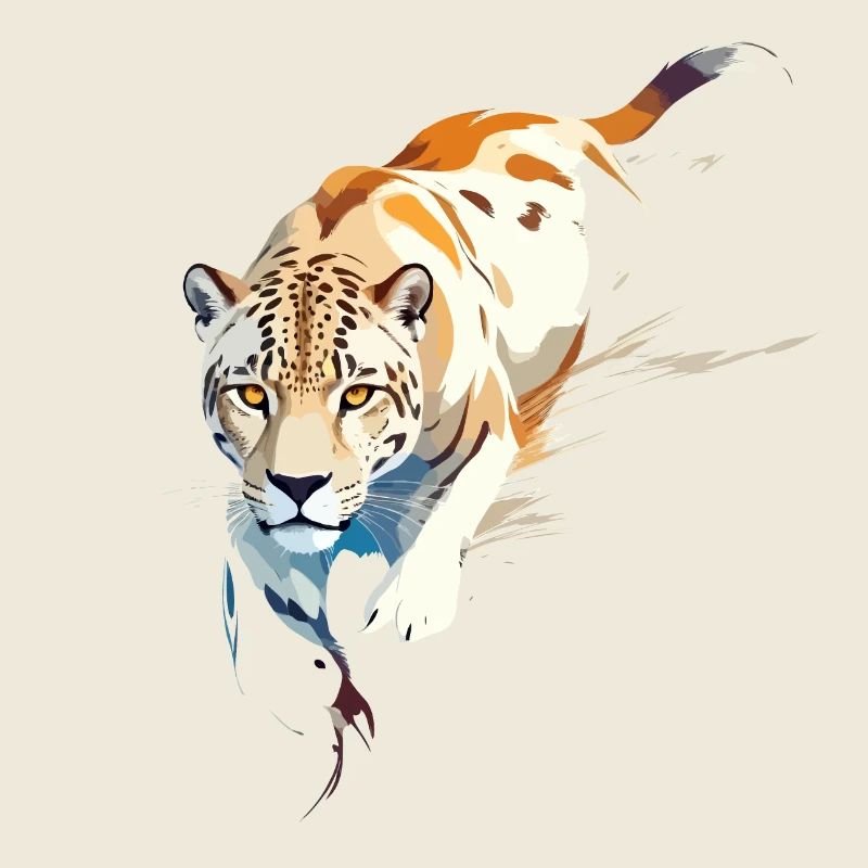 Leopard Vector Art with Vibrant Illustration