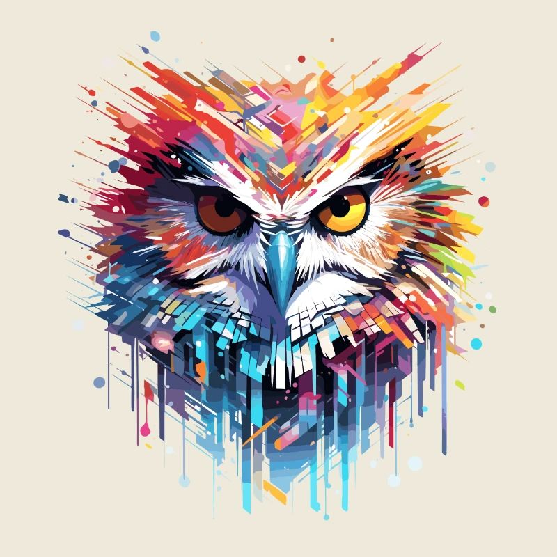 hibou oiseau animal nature liberté faune abstrait