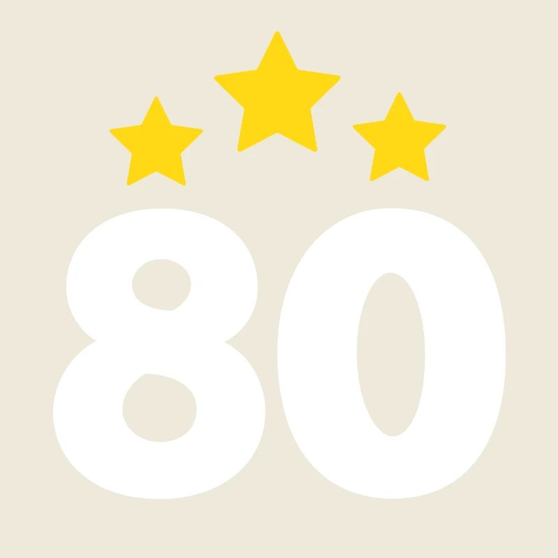 80 ans étoile - cadeau 80e anniversaire