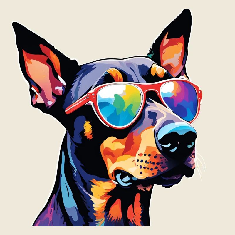 Dobermann bunt 1