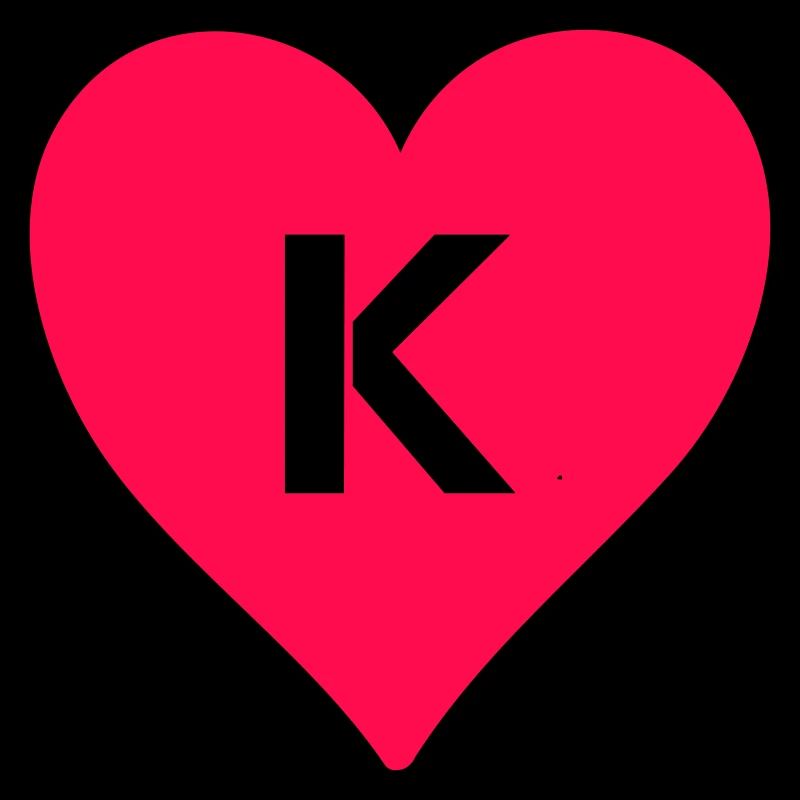 Lettre de coeur K