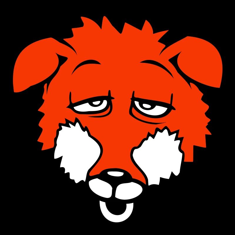 fox tired eyes exhausted sleepy overtired cute