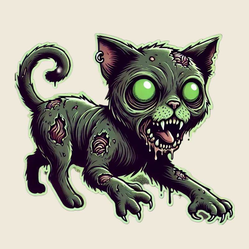 Zombie Katze, Zombiecat, Katze