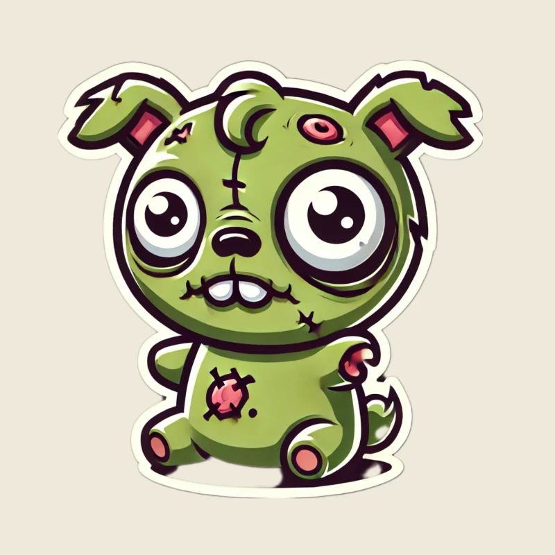 Zombie wuffy, chiot zombie, chien zombie