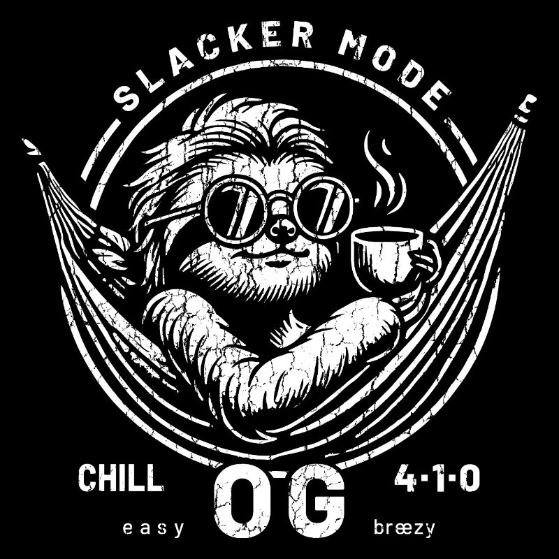 Sloth Lazy Funny Chill Faultier Coffee OG Slacker