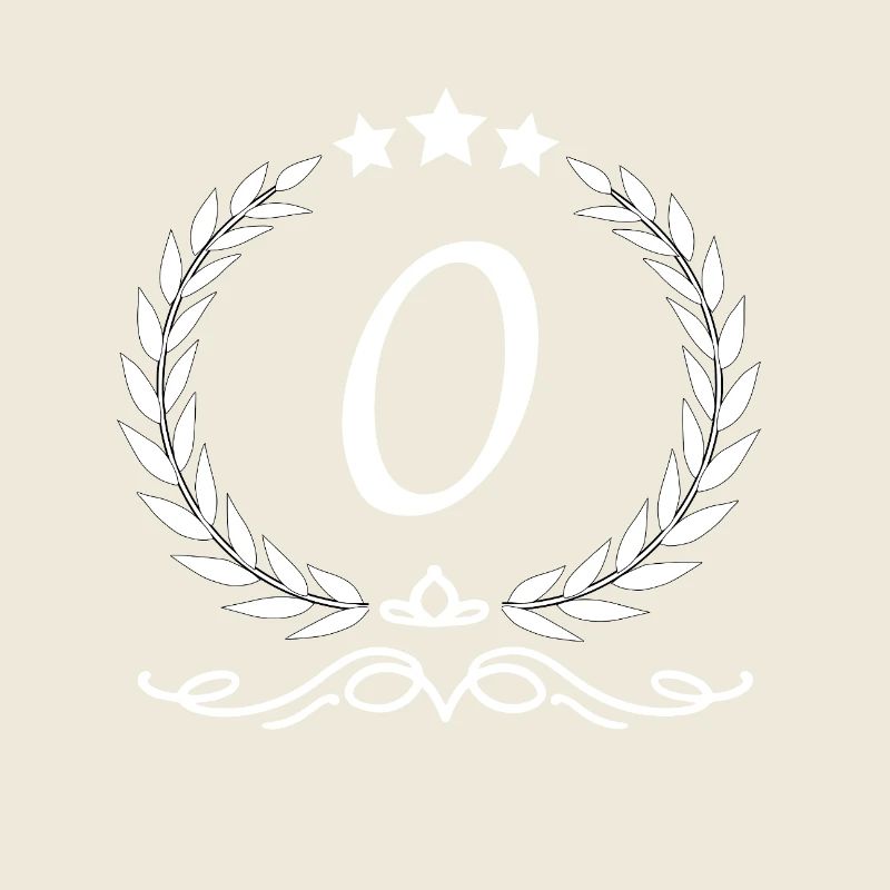 Lettre o couronne