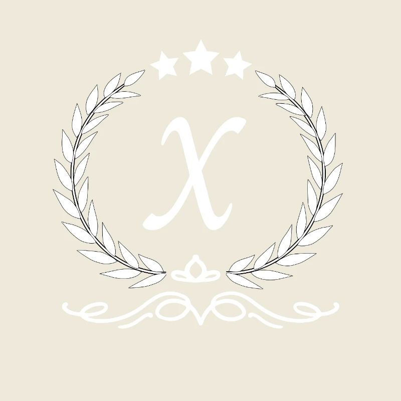 Lettre x couronne