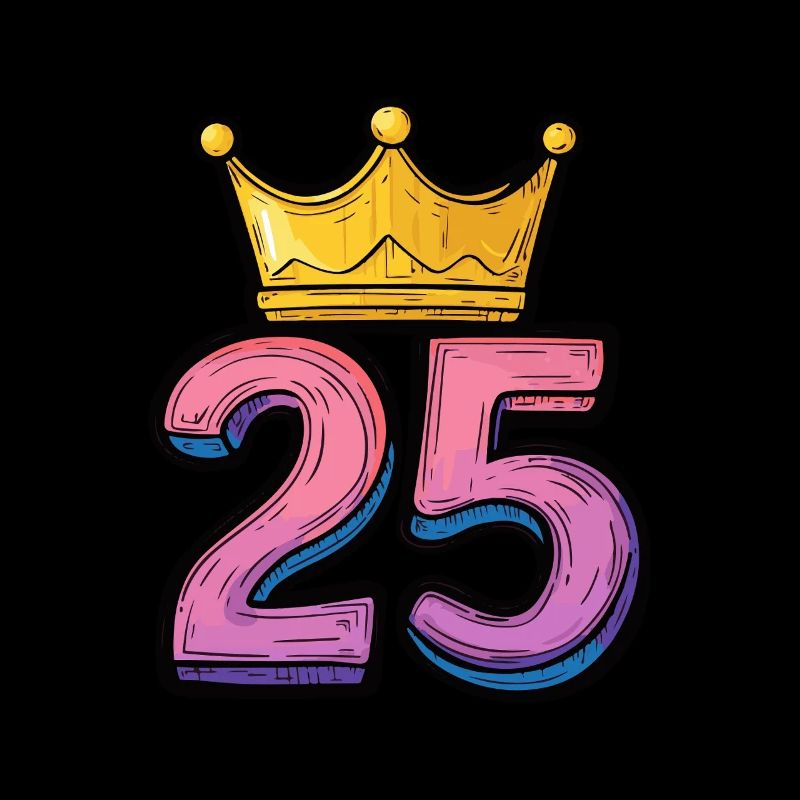 25 Zahl Krone
