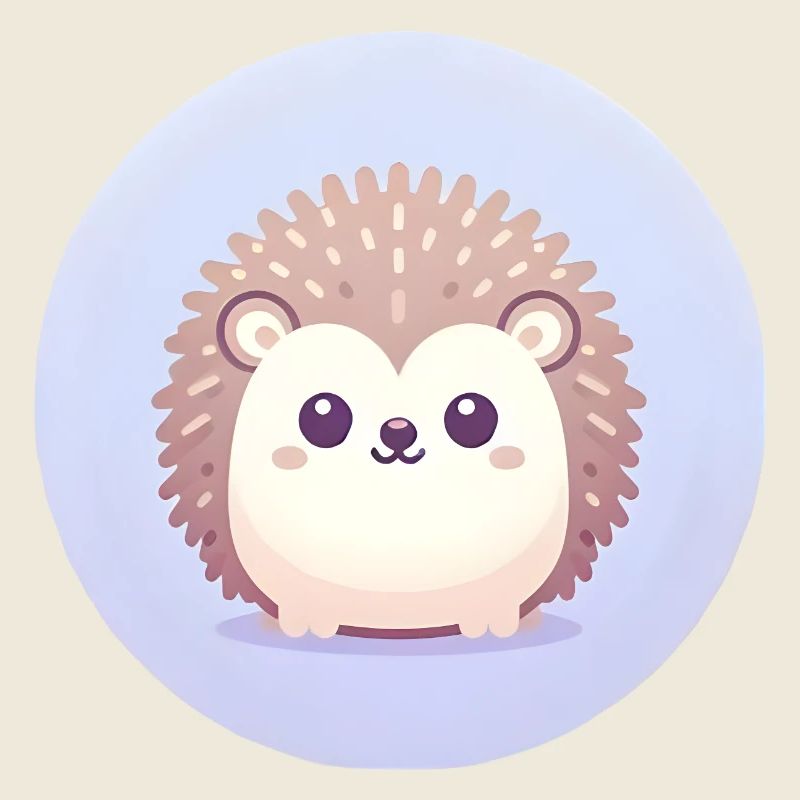 Hedgehog Cartoon Illustration