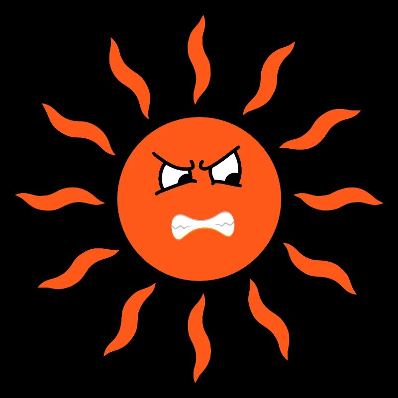 Angry sun