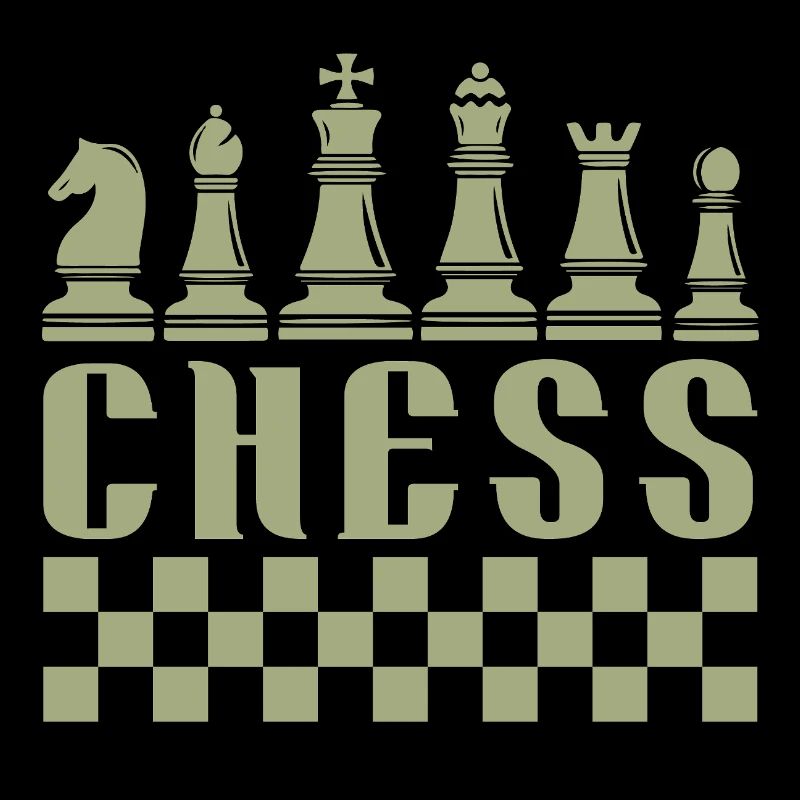 Think Retro Chess Player Geschenk Schach Sport