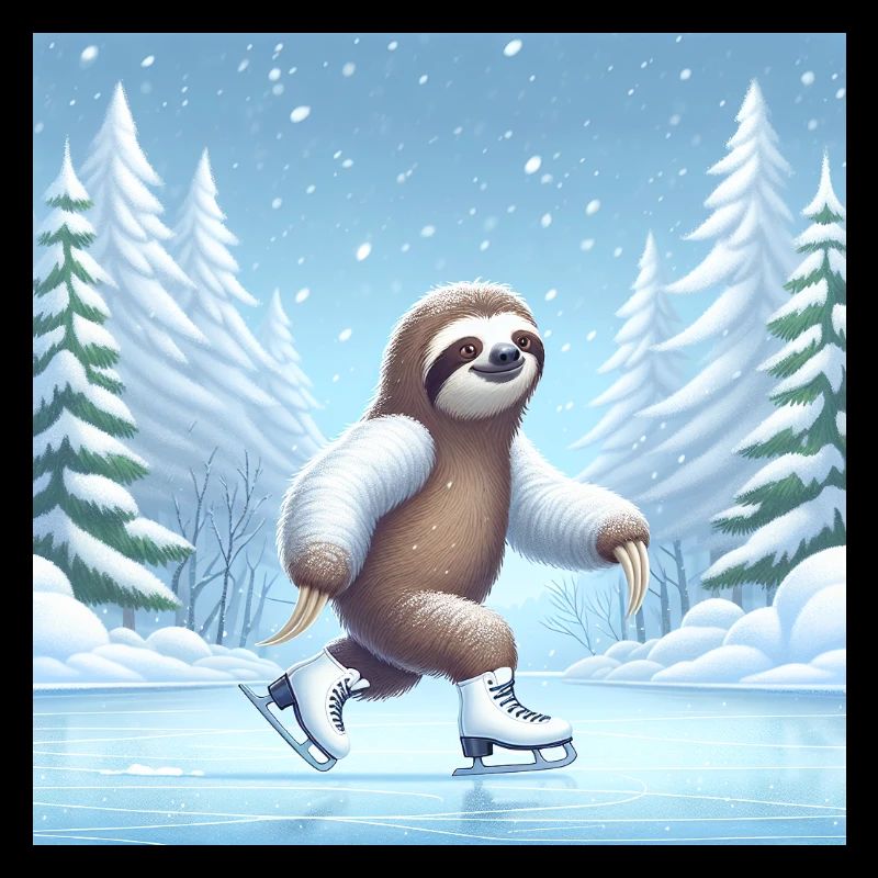 Sloth Wanderer Eislaufen
