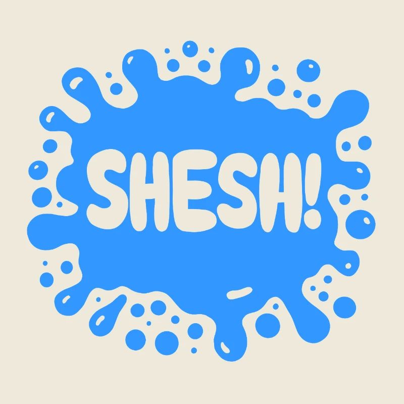 CHUT ! Blue Splat - Gen Alpha Phrase