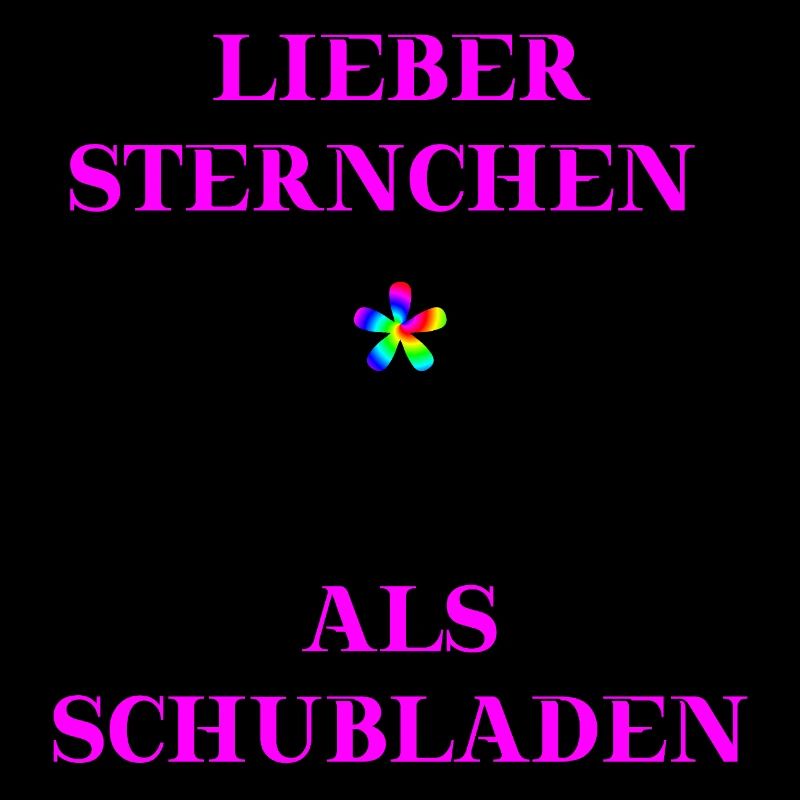 Lieber Sternchen als Schubladen Geschenk gendern