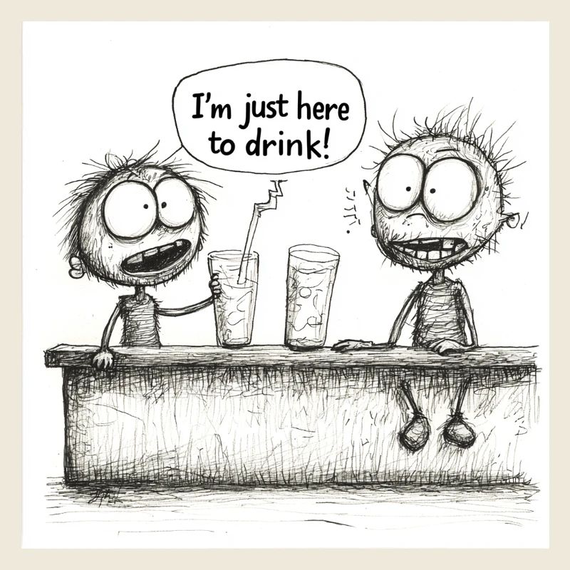 Im just here to Drink, Ich bin nur hier zum Trinke