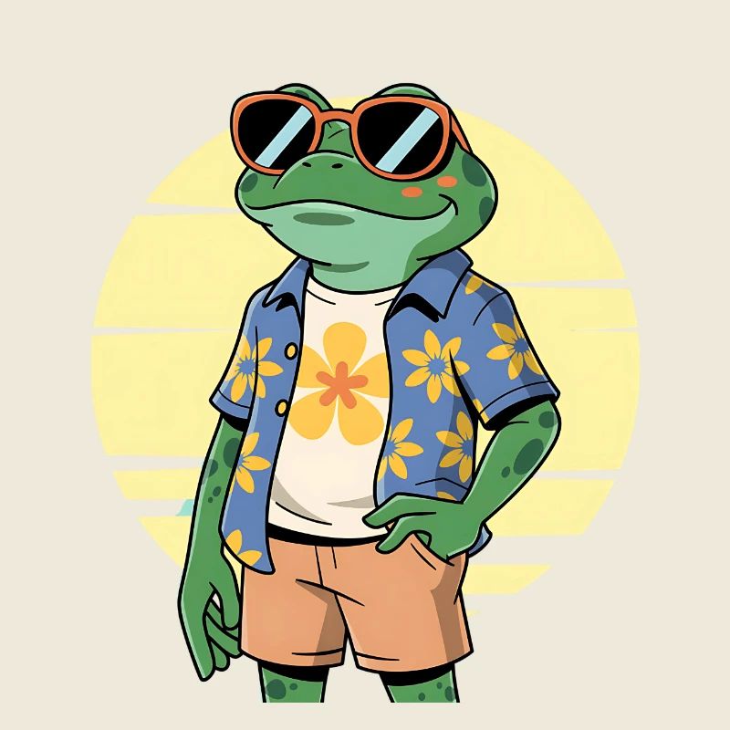 Funny Summer Frog