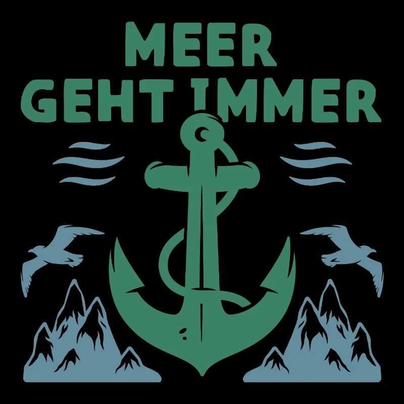 Schiffanker Anker Nordsee Spruch Geschenk See