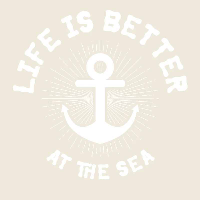 Schiffanker Anker Nordsee Spruch Geschenk See