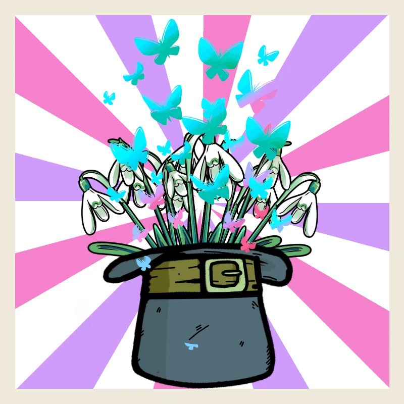 Hat Conjure Spring Beginning Flowers Flower