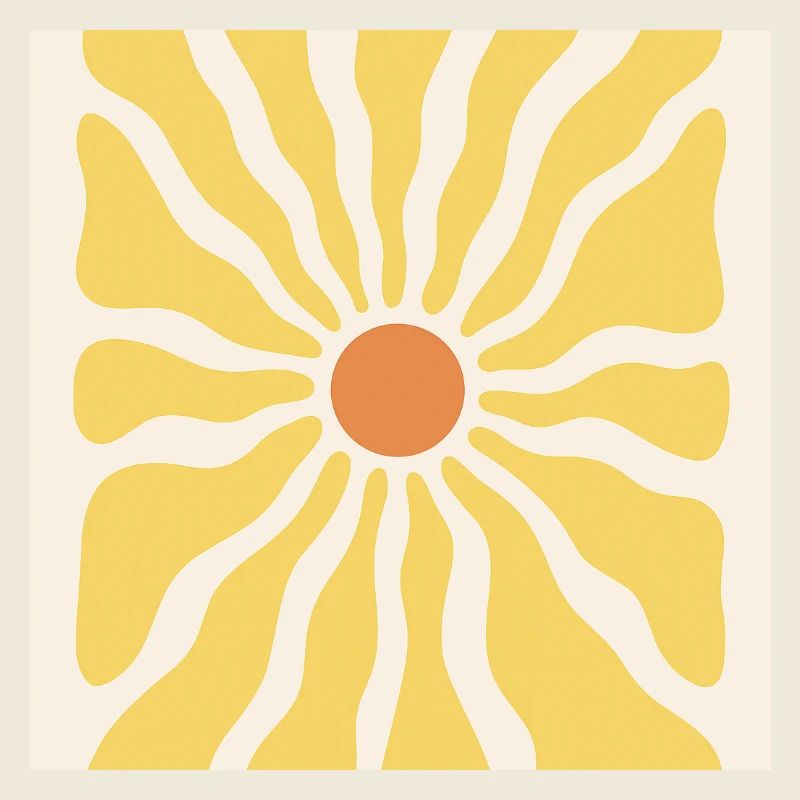 Sonnenstrahlen als Sonnenblume