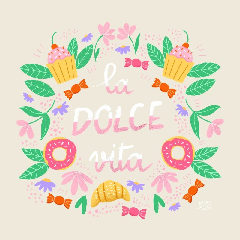 Lettrage à la main La Dolce Vita