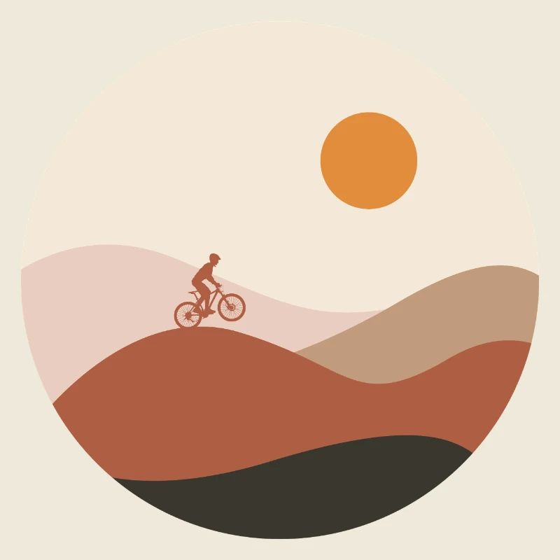 Cycling Mountains Landscape