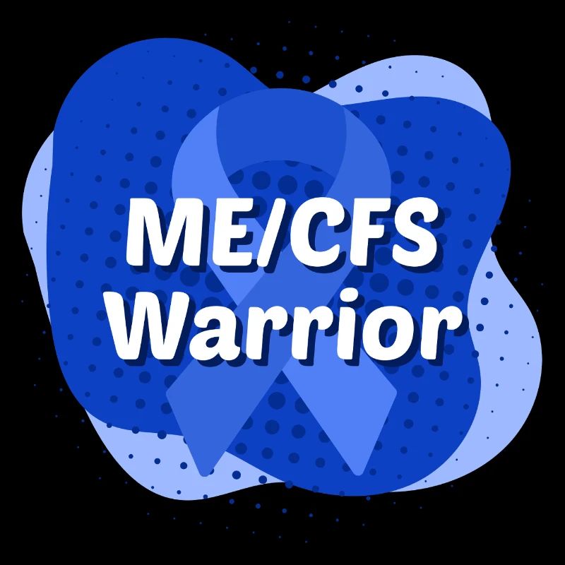 ME/CFS Warrior blaue Schleife