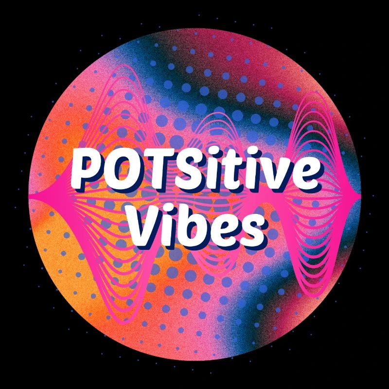 POTSitive Vibes Ondes de fond colorées