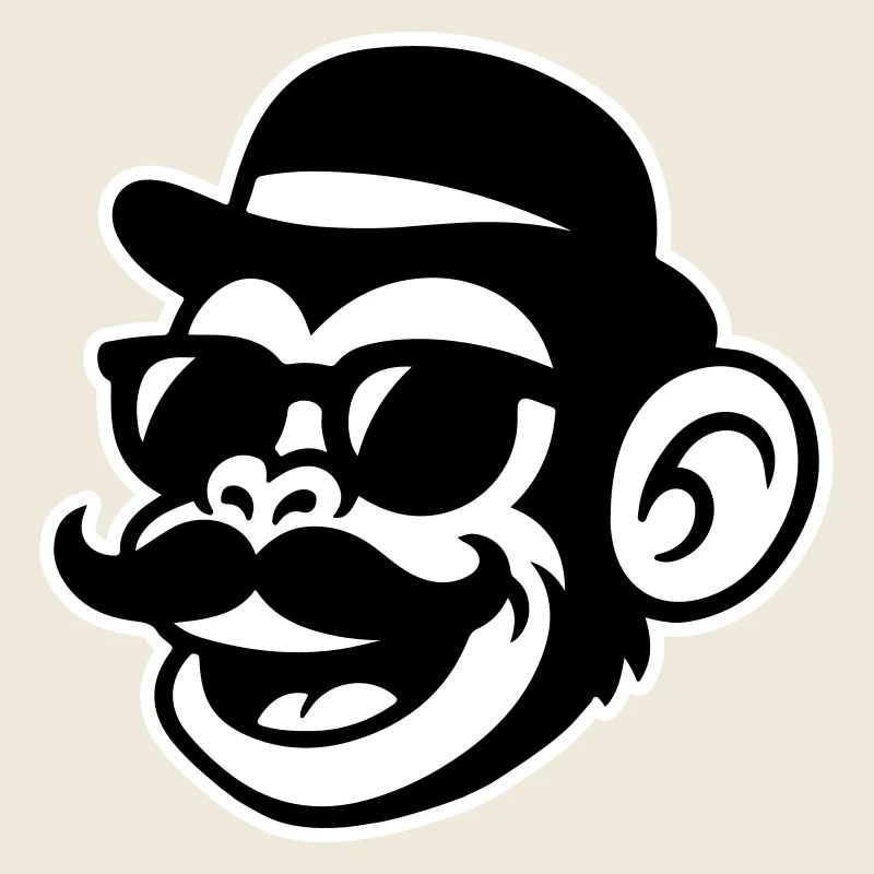 Singe Sir Moustache
