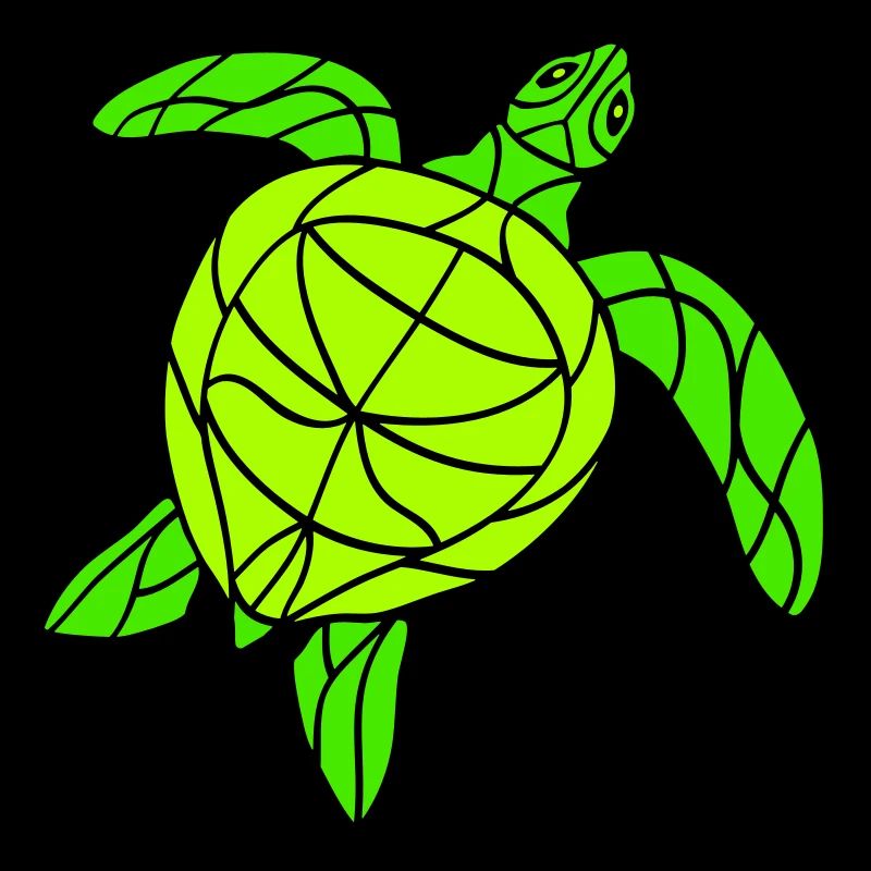 Water turtle lines strokes pattern nice cool