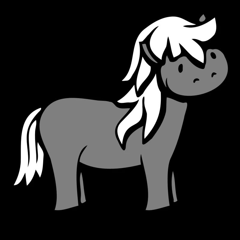 Pferd Süß Pony Fohlen Pferdemädchen Niedlich Comic