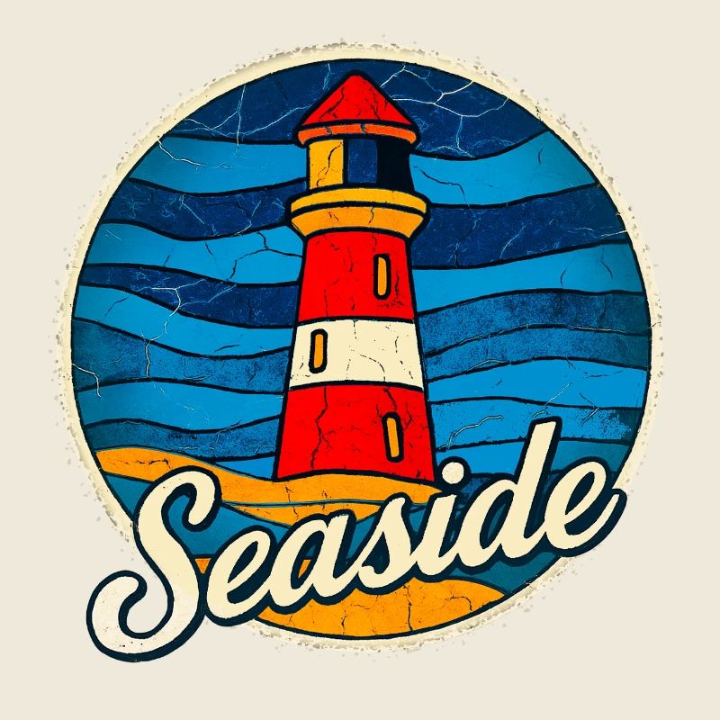 Phare Bord de Mer Vintage