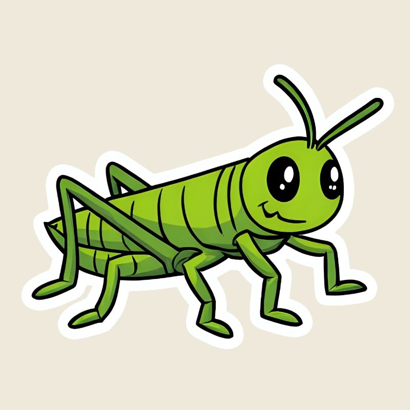 Sauterelle drôle bande dessinée insecte chemise