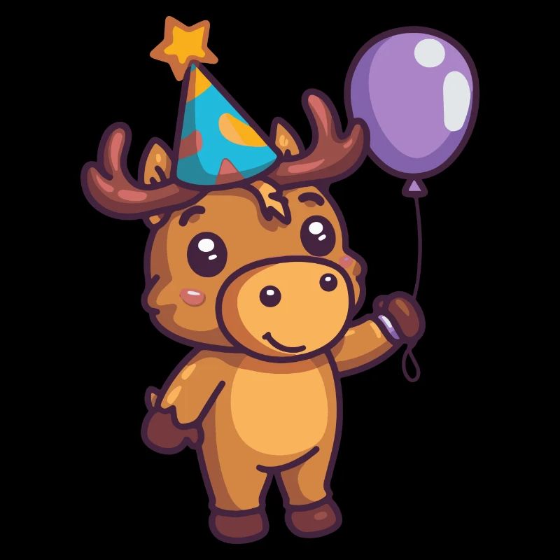 Bande dessinée d’anniversaire d’orignal