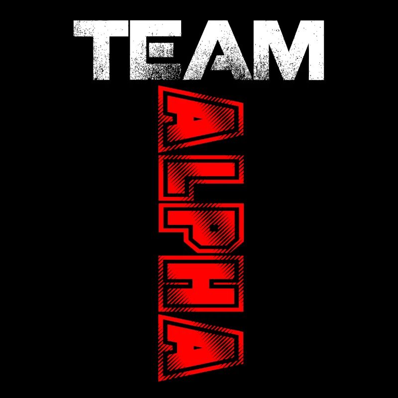 Team Alpha Geschenk T Shirt