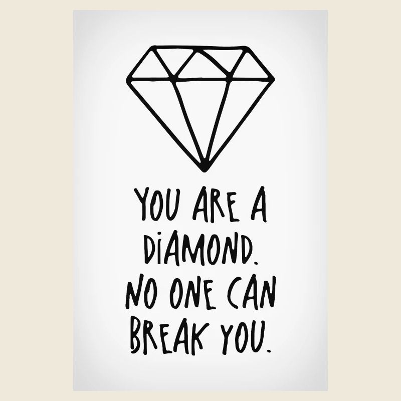 Vous êtes une affiche de diamant