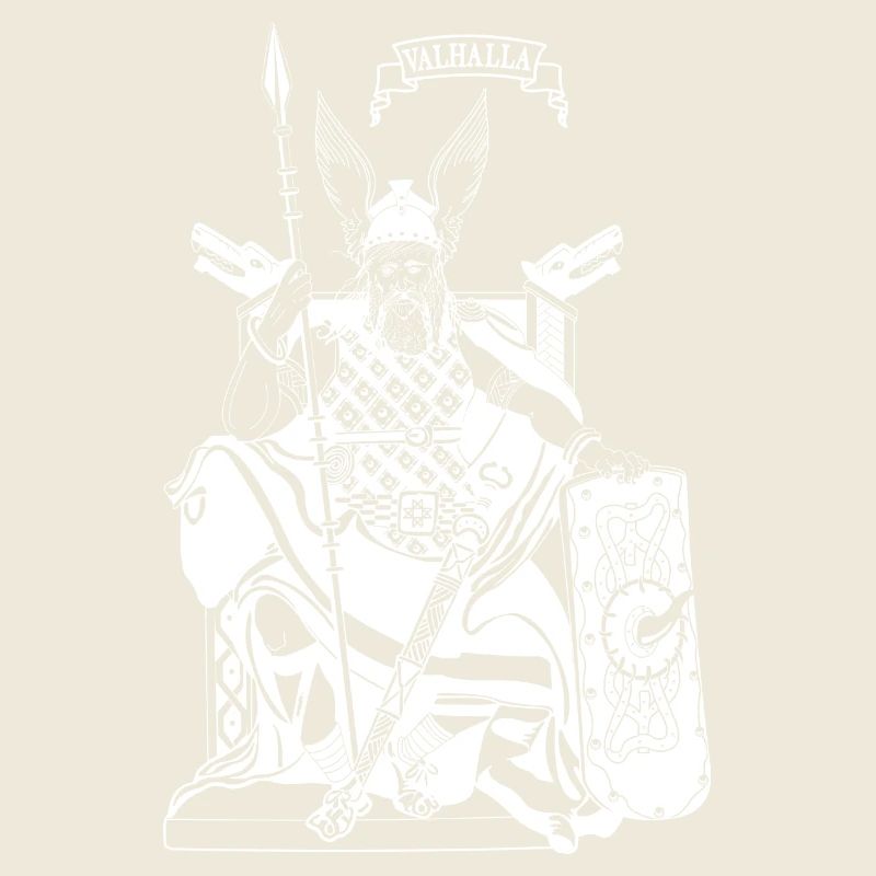 Odin auf Thron weiß