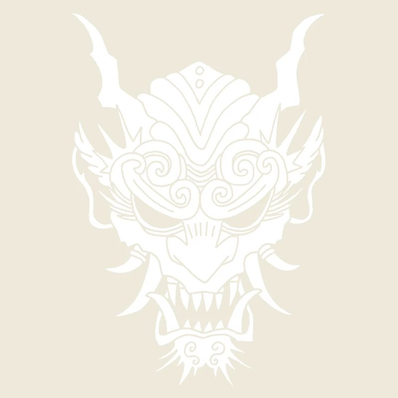 weißer Gothic-Dämon