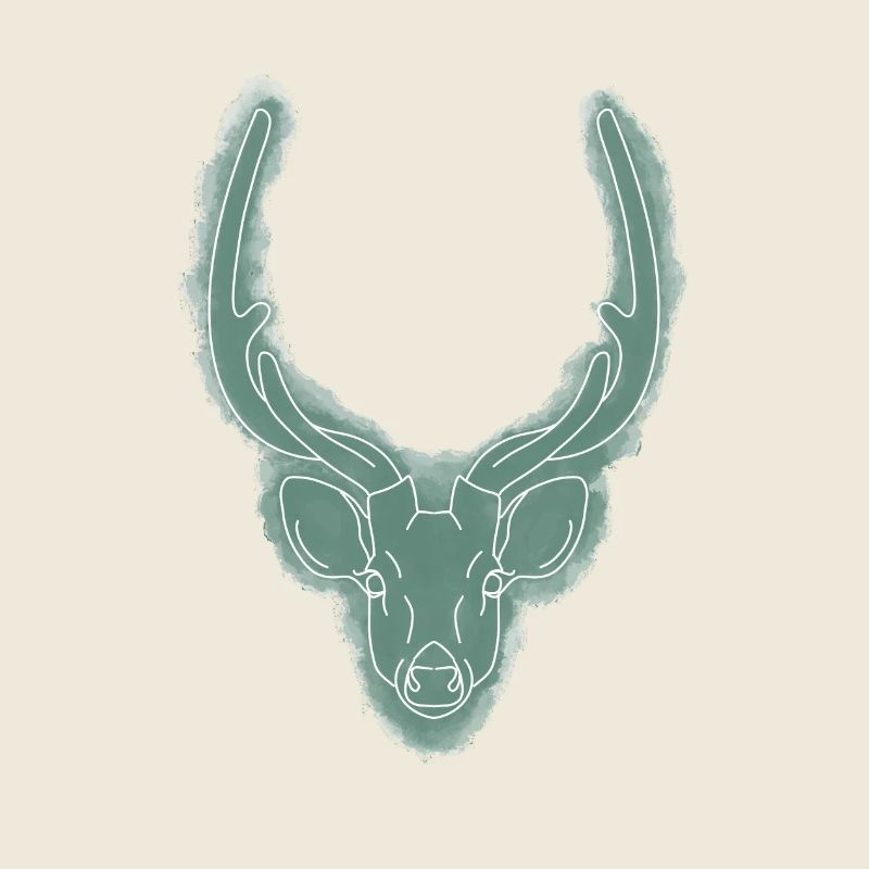 Hirschkopf / Geweih / Jagdtrophäe / Hirsch / Wild