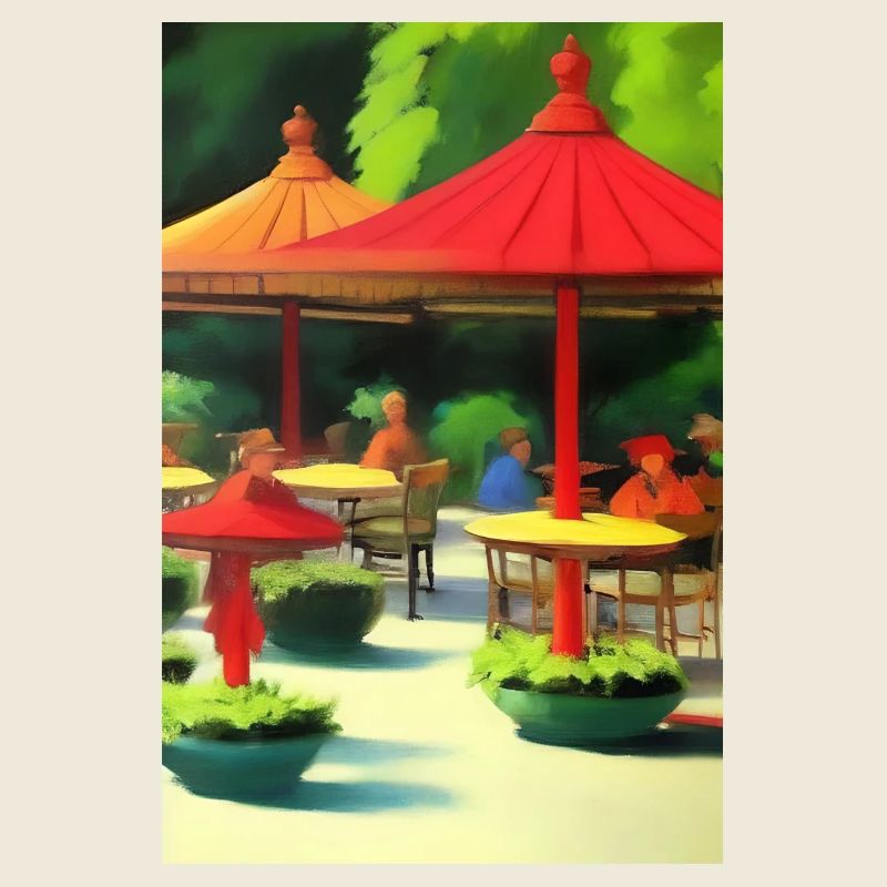 Outdoor Asian Cafe