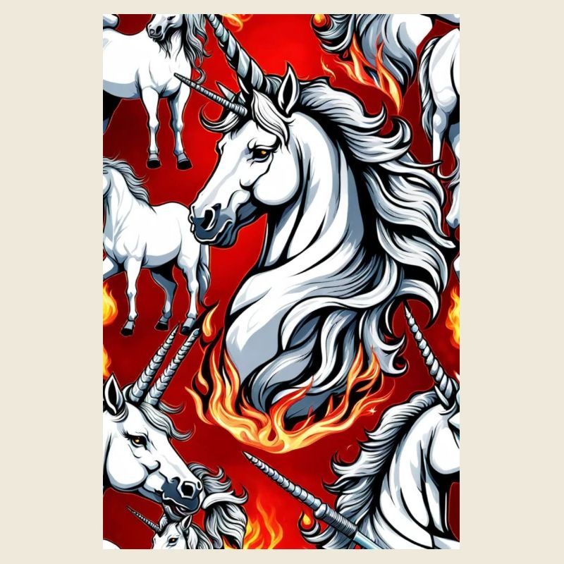 White Animals Einhorn