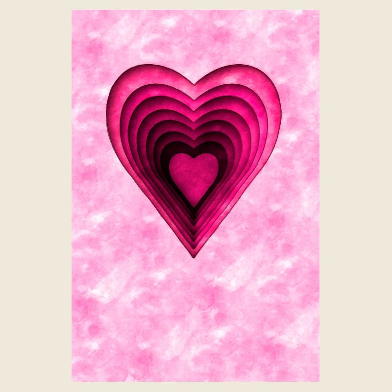 Coeur rose