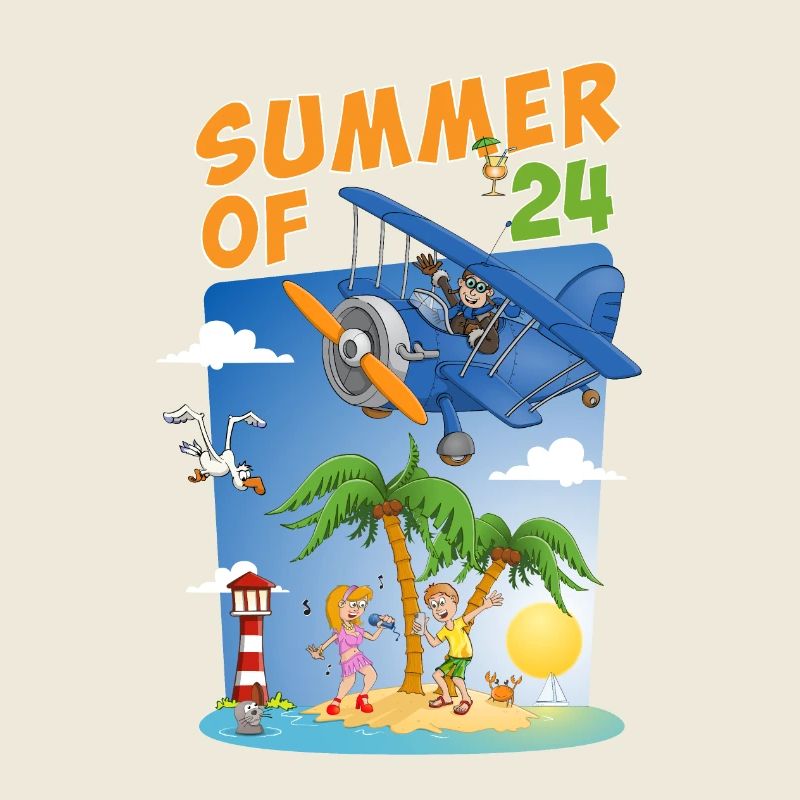 Colorful summer 2024 - illustration