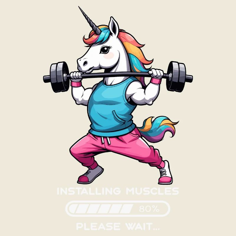 Bodybuilder Einhorn