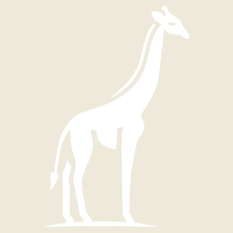 Giraffe Afrika Silhouette Minimalistisch