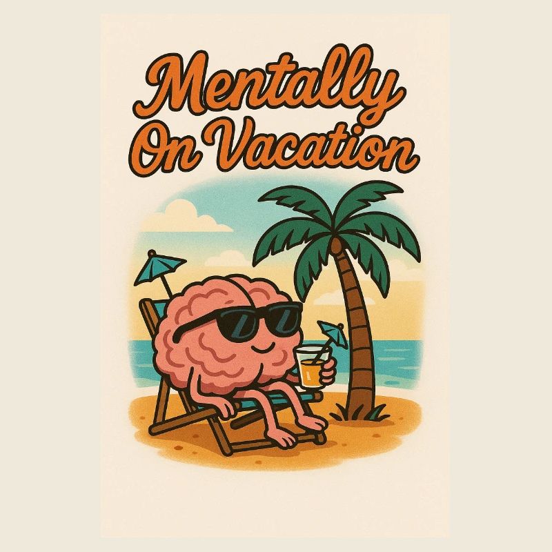 Mental en vacances Conception du cerveau