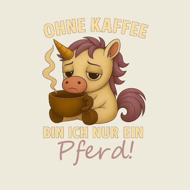 Ohne Kaffee bin ich nur ein Pferd